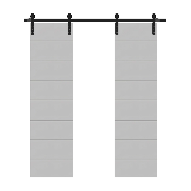 8 Horizontal double Sliding barn door