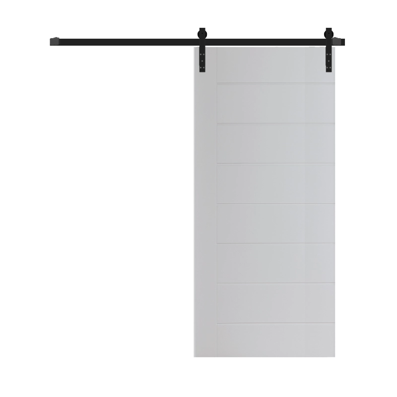 Minimalist Groove Sliding Barn Door