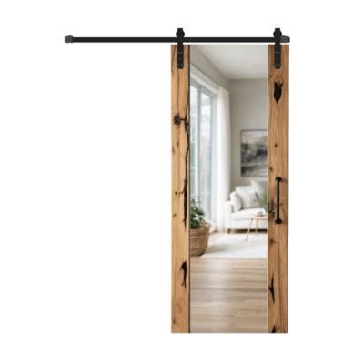 Exotic Mirror Sliding Barn Door