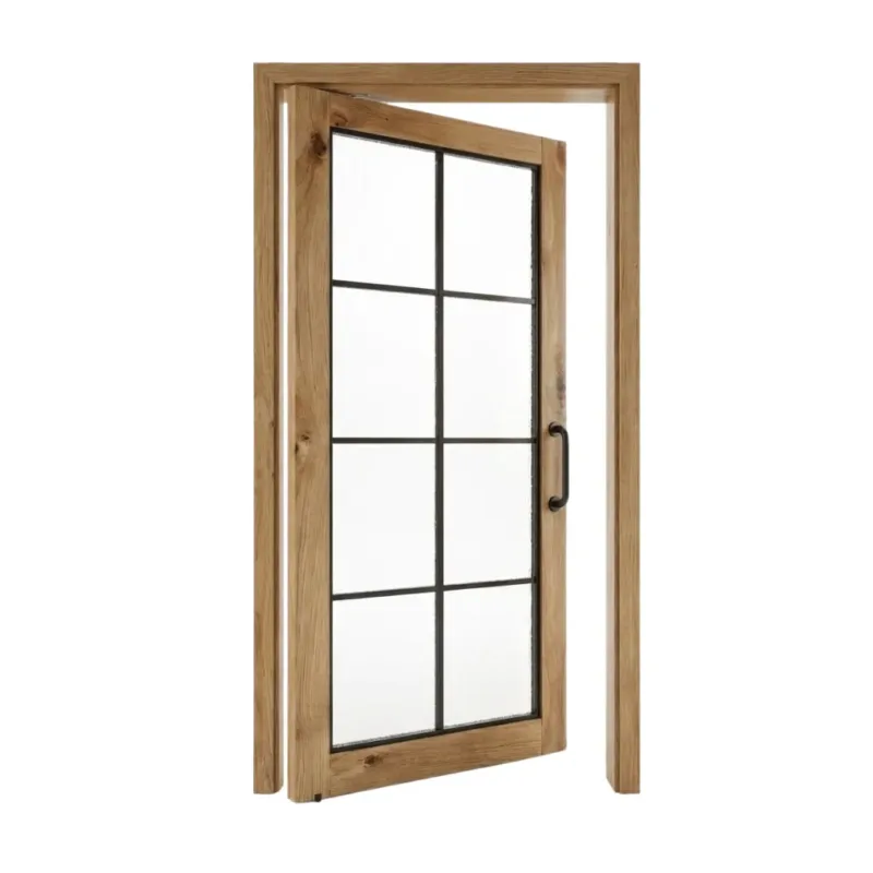 glass pivot interior door